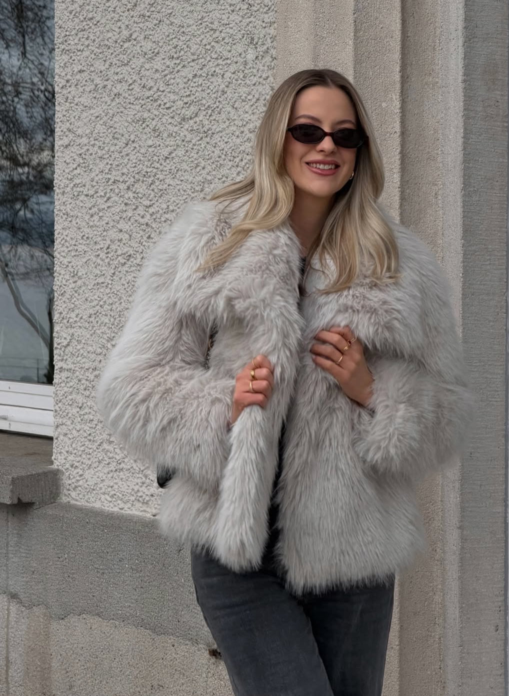 MIA oversize műszőrme kabát