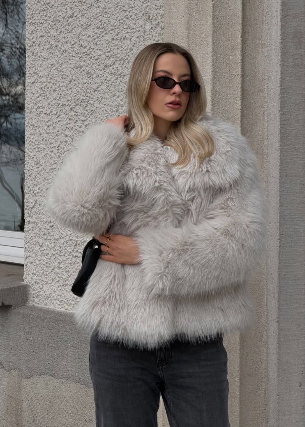 MIA oversize műszőrme kabát