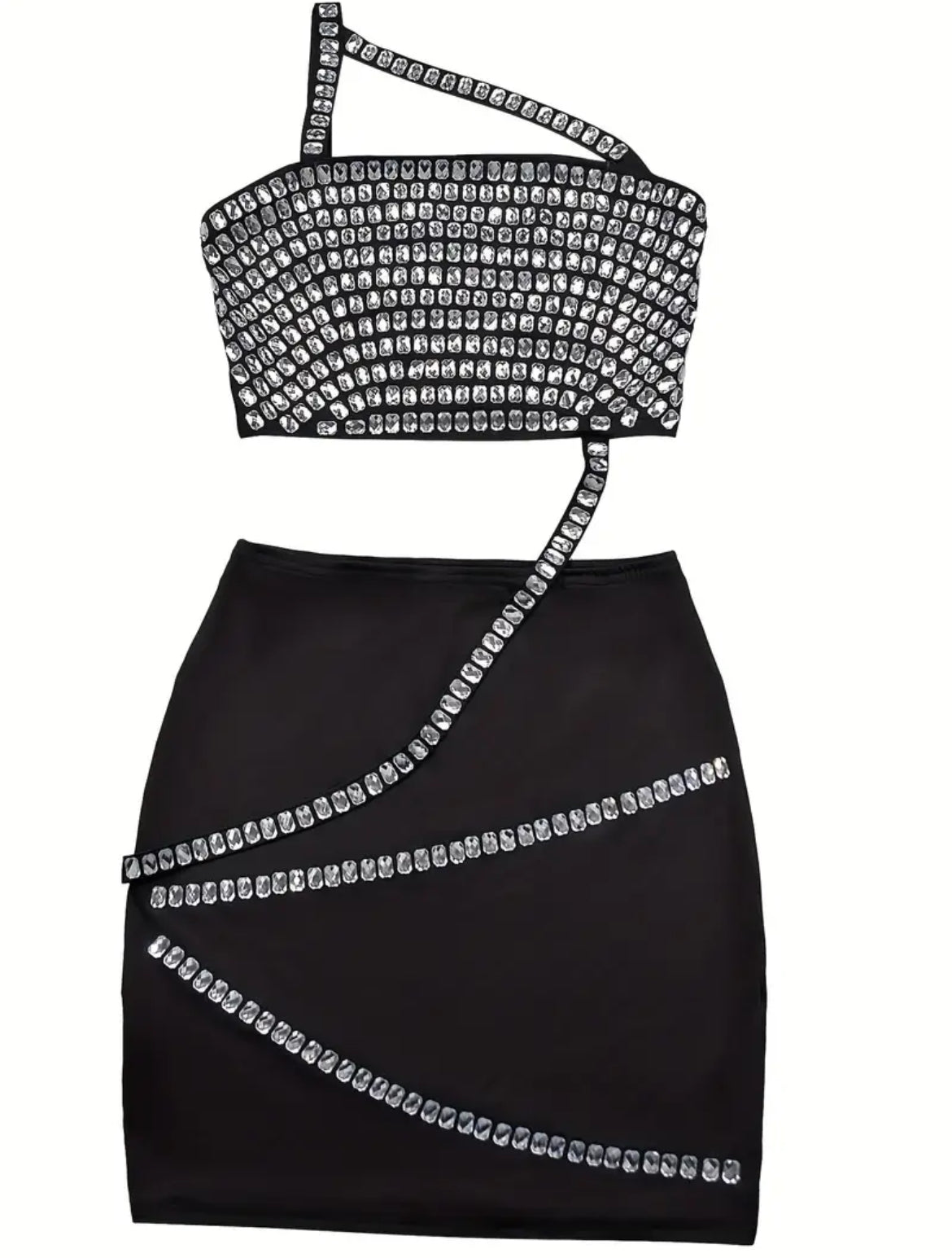 BERRY fekete miniruha