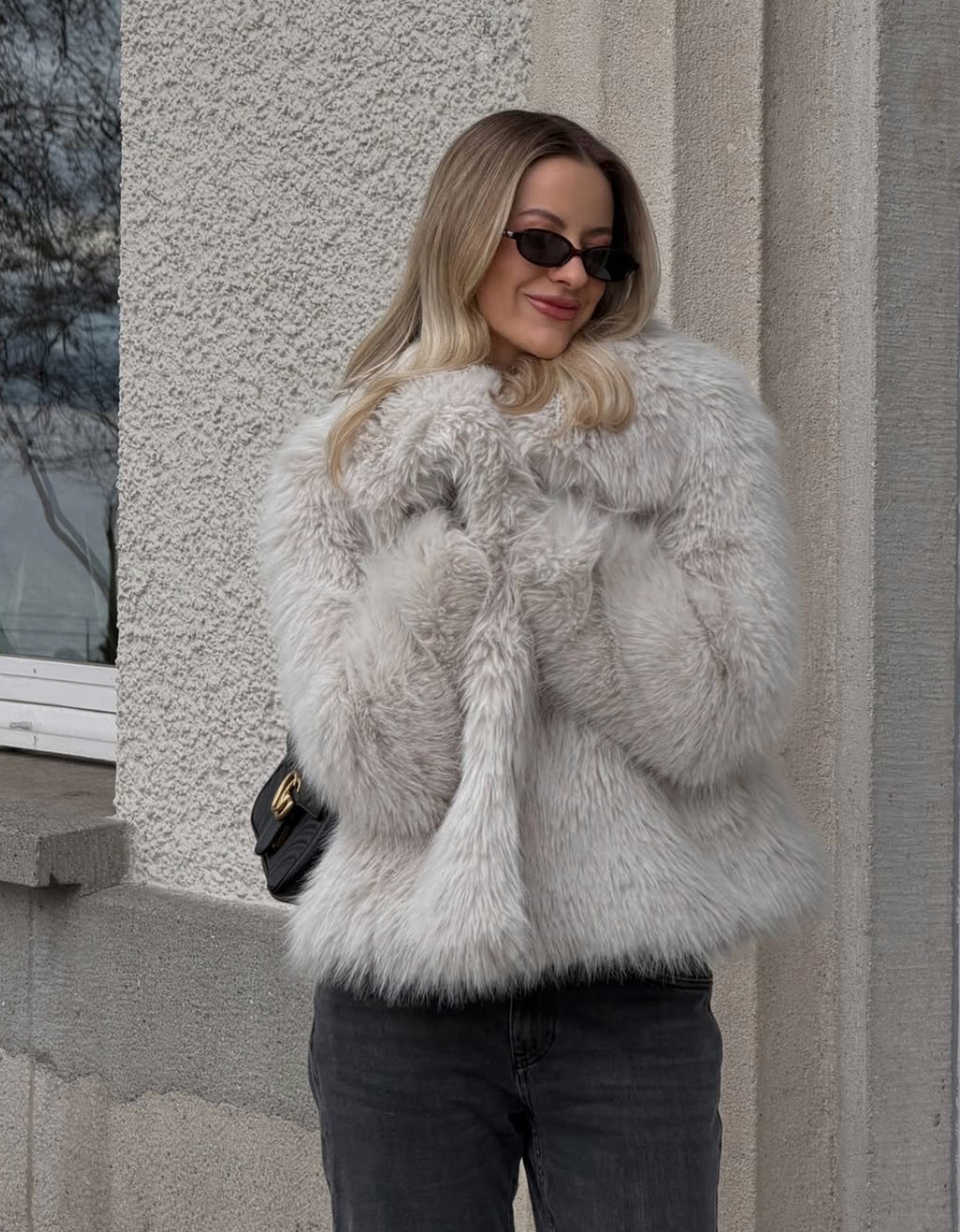 MIA oversize műszőrme kabát