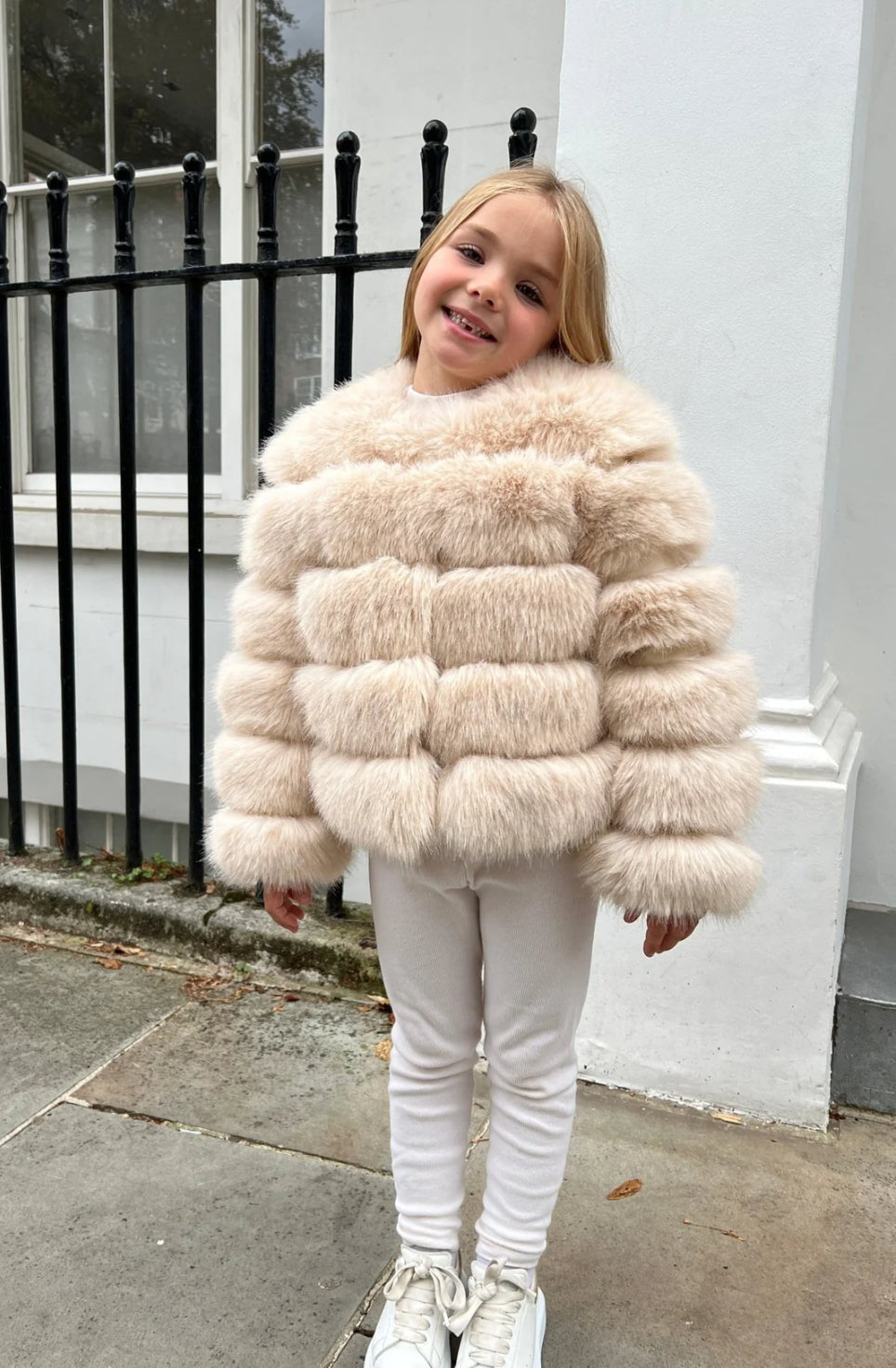 GIRLY bézs műszőrme bunda