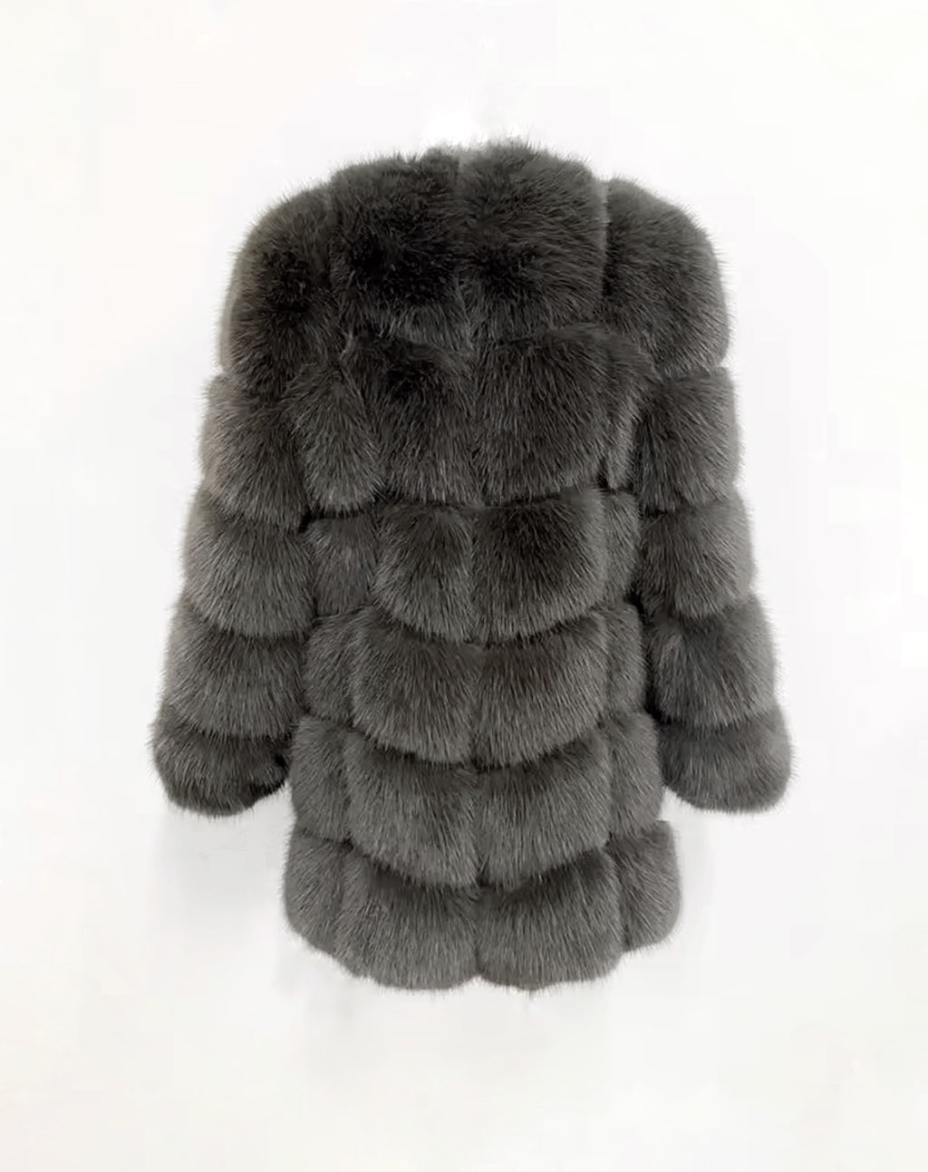 BONNIE szürke műszőrme kabát