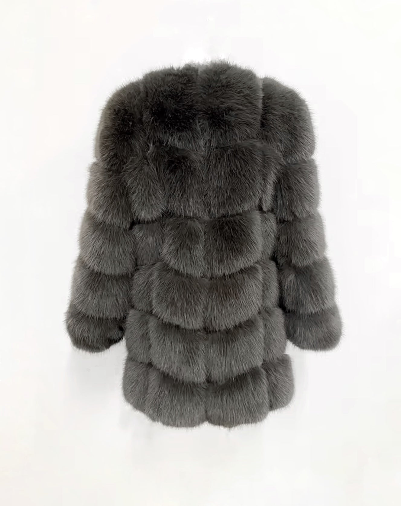 BONNIE szürke műszőrme kabát